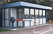 Pförtnergebäude aus Raumzellen in Hamburg, Hansa Baustahl